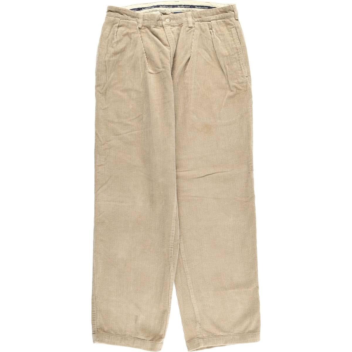 古着 ラルフローレン Ralph Lauren Polo Ralph Lauren ツータック コーデュロイパンツ メンズw33相当/eaa609066