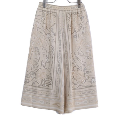 エルメス 新品同様 国内正規 5H0439DJ 25AW Candy Libris Bandana キャンディー リブリス バンダナ シルク ショートパンツ 36