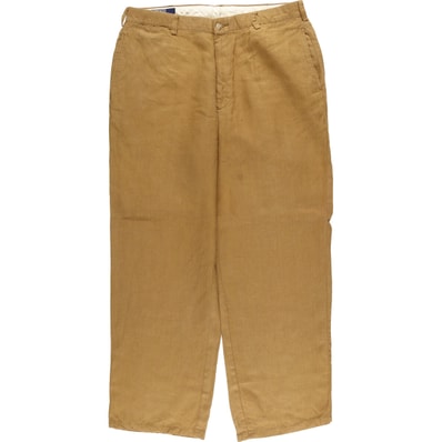 古着 ラルフローレン Ralph Lauren POLO by Ralph Lauren リネンパンツ スラックス メンズw35相当 ワイドパンツ/eaa581257