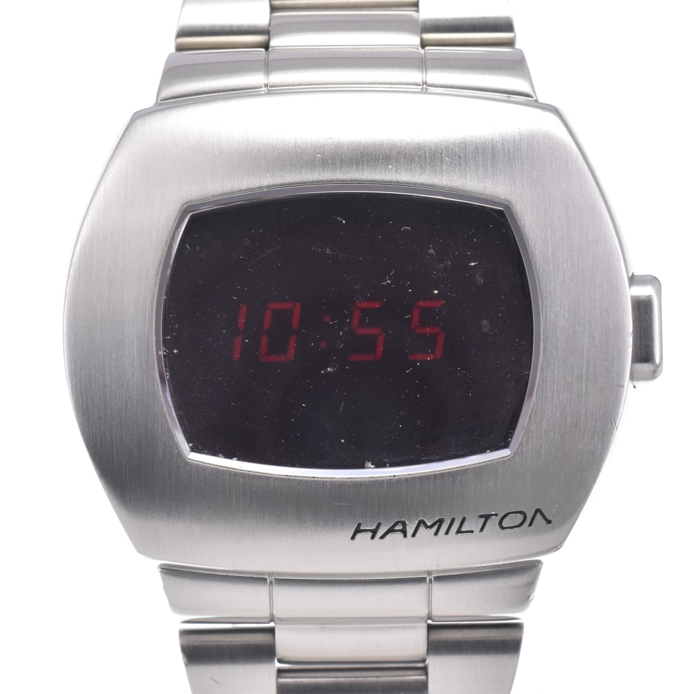 ハミルトン HAMILTON H524140 パルサー デジタル 液晶 クォーツ メンズ 箱・保証書付き 腕時計 D#149742