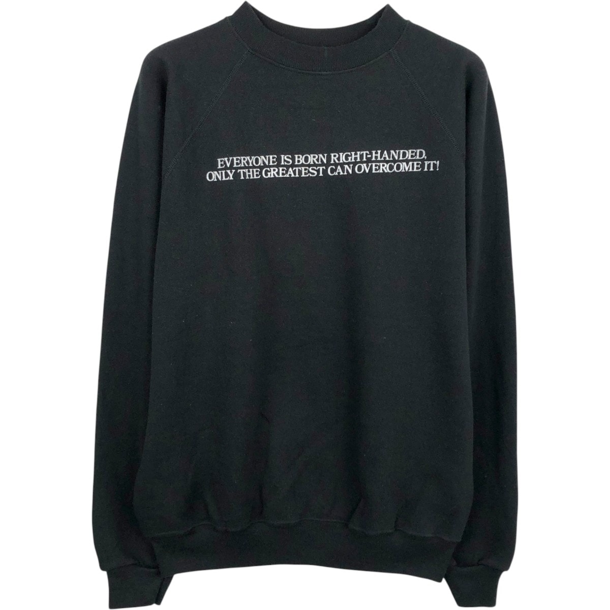 古着 80年代 ヘインズ Hanes 青タグ メッセージ プリントスウェットシャツ トレーナー USA製 メンズL相当 ヴィンテージ/eaa671744