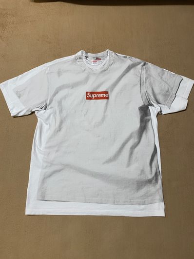 Supreme x MM6 Maison Margiela Box Logo Tee "White"