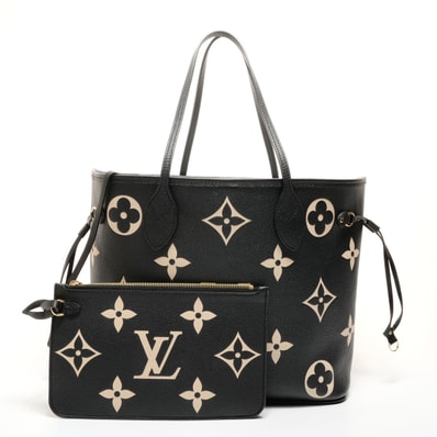 ヴィトン LV ネヴァーフルMM モノグラムアンプラント トートバッグ【中古】