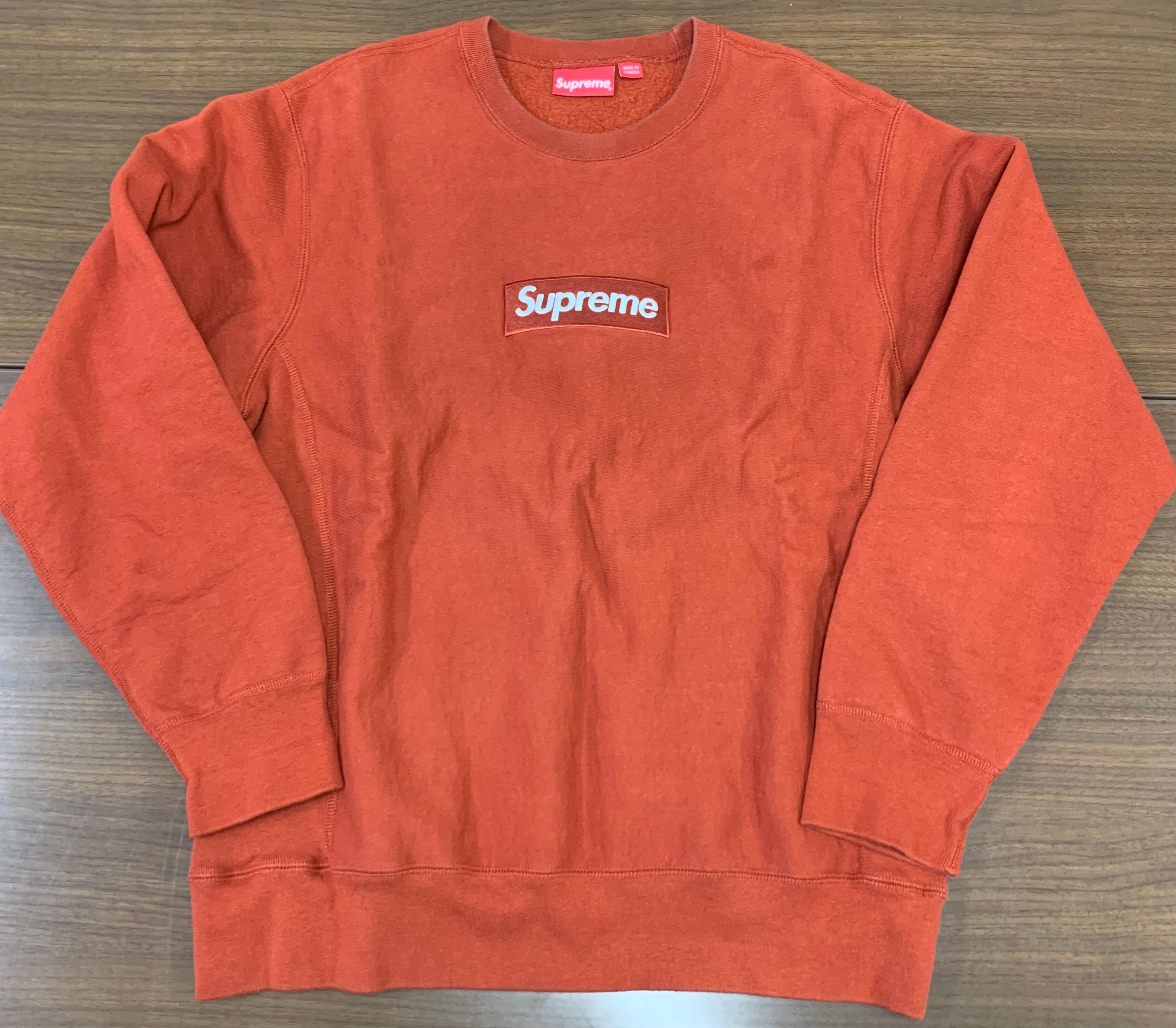 Supreme Box Logo Crewneck Sweatshirt "Rust" (18FW)