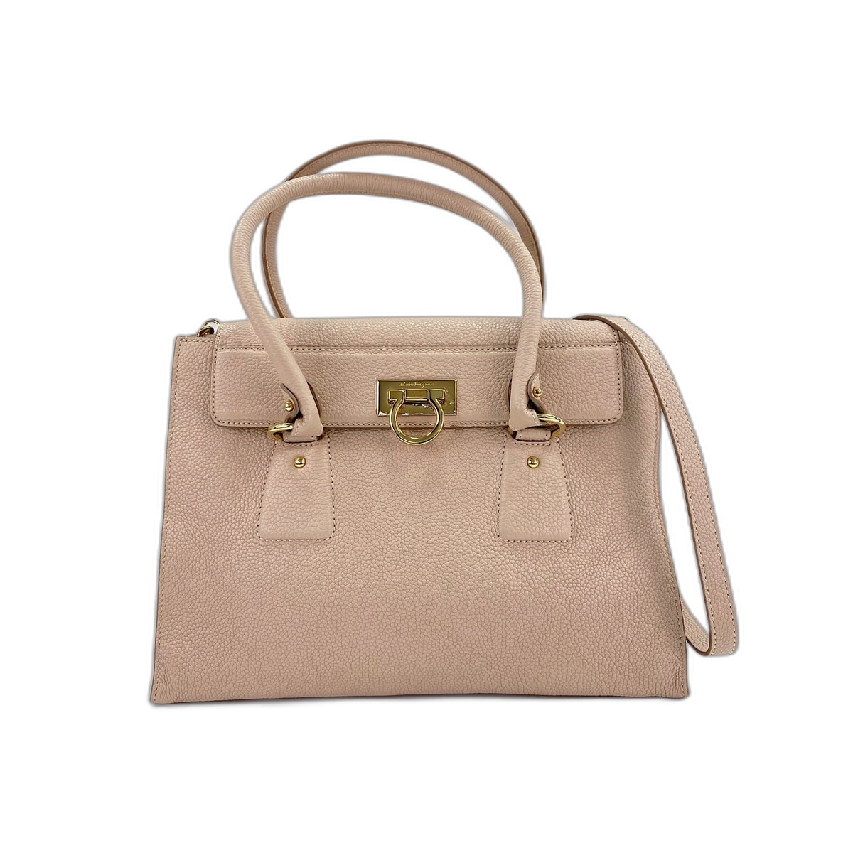 フェラガモ FERRAGAMO キャンバス 2WAY ハンドバッグ【中古】