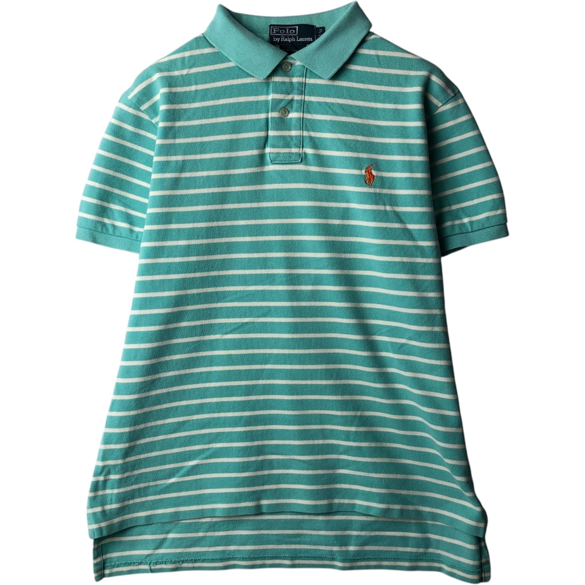 古着 ラルフローレン Ralph Lauren POLO by Ralph Lauren CUSTOM FIT マルチボーダー 半袖 ボーダー ポロシャツ メンズM相当/eaa635127