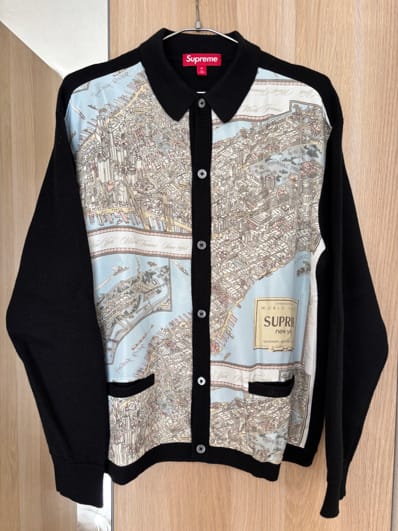 Supreme Silk Map Cardigan Supreme Silk Map Cardigan