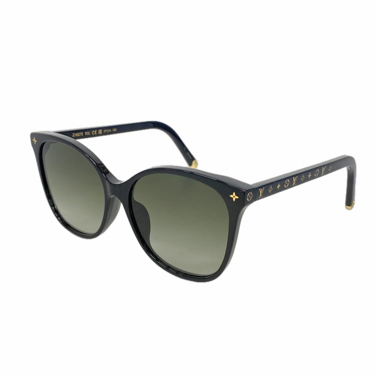 【6de5638】ルイヴィトン サングラス マイモノグラムライトキャットアイ Z1657E ブラック【中古】レディース