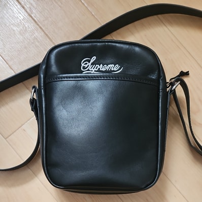 Supreme x Nike Leather Shoulder Bag "Black" HJ7964-045