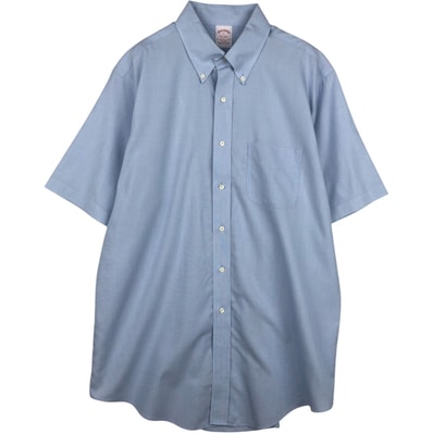 古着 ブルックスブラザーズ Brooks Brothers Est.1818 半袖 ボタンダウンシャツ メンズL相当/eaa655690
