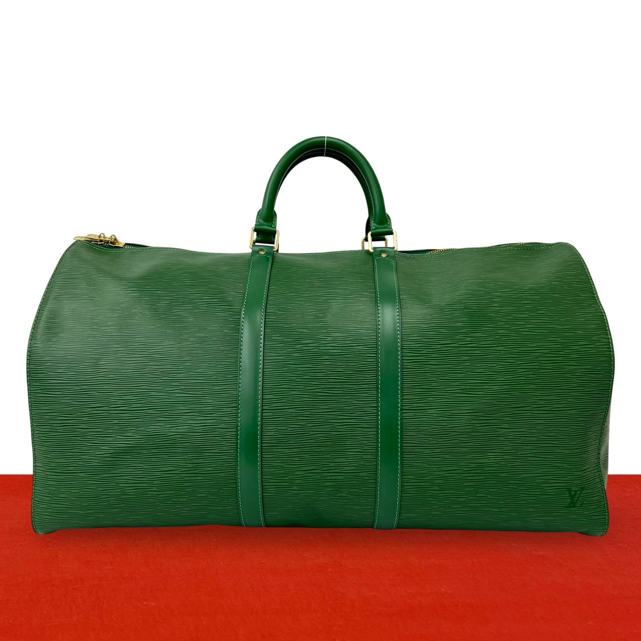 LOUIS VUITTON ルイヴィトン キーポル 55 エピ レザー ボストンバッグ ボルネオグリーン グリーン
54437