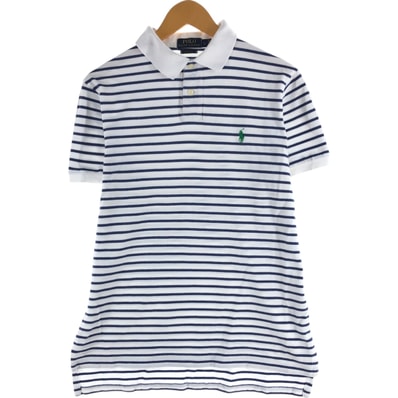 古着 ラルフローレン Ralph Lauren POLO RALPH LAUREN 半袖 ボーダー ポロシャツ メンズL相当/eaa561884