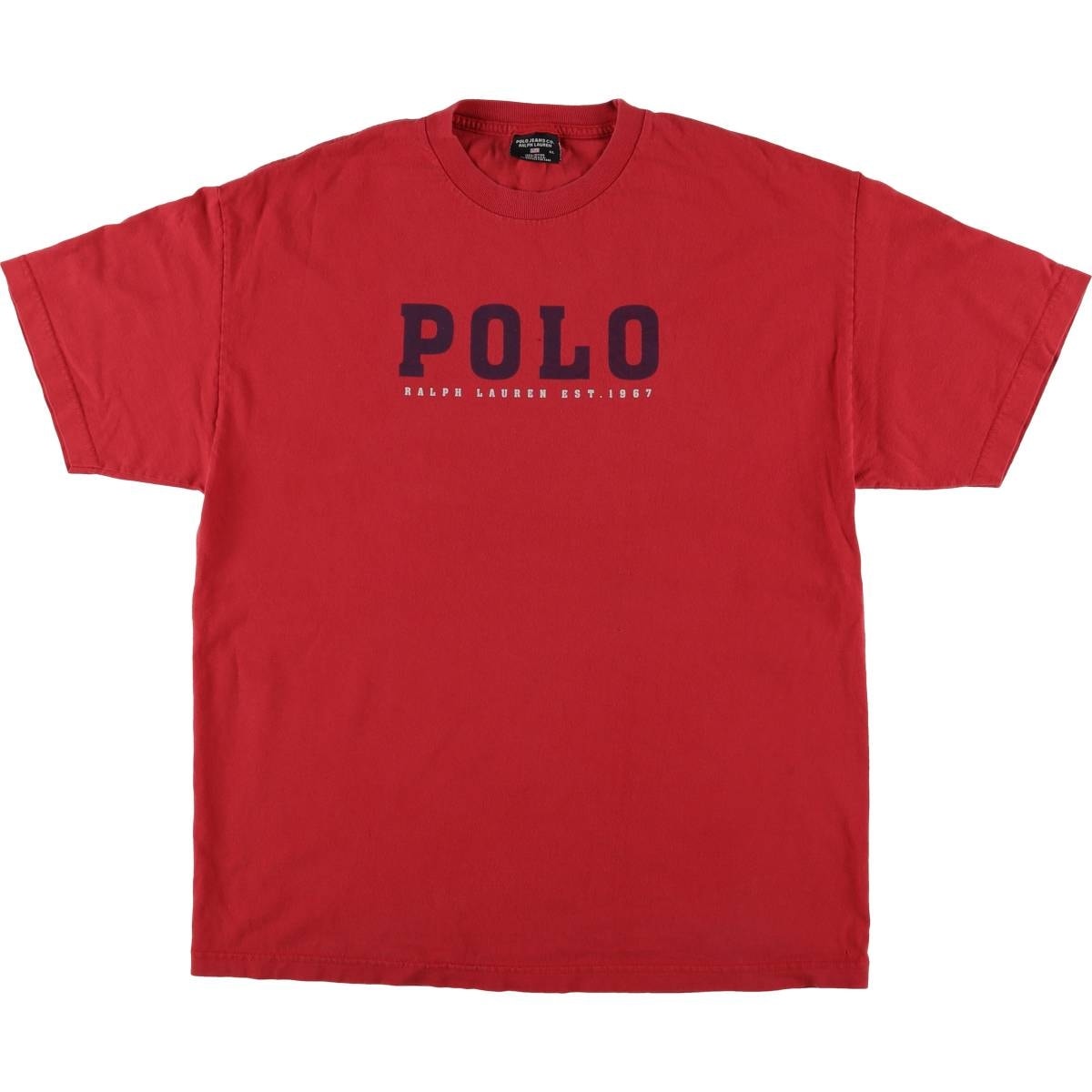 古着 ラルフローレン Ralph Lauren POLO JEANS COMPANY 半袖 ロゴTシャツ USA製 メンズXL相当/eaa563585