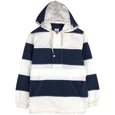 古着 ギャップ GAP ボーダー柄 アノラックパーカー メンズXS相当/eaa615969