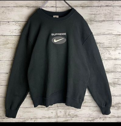 Supreme / Nike Jewel Crewneck "Black"