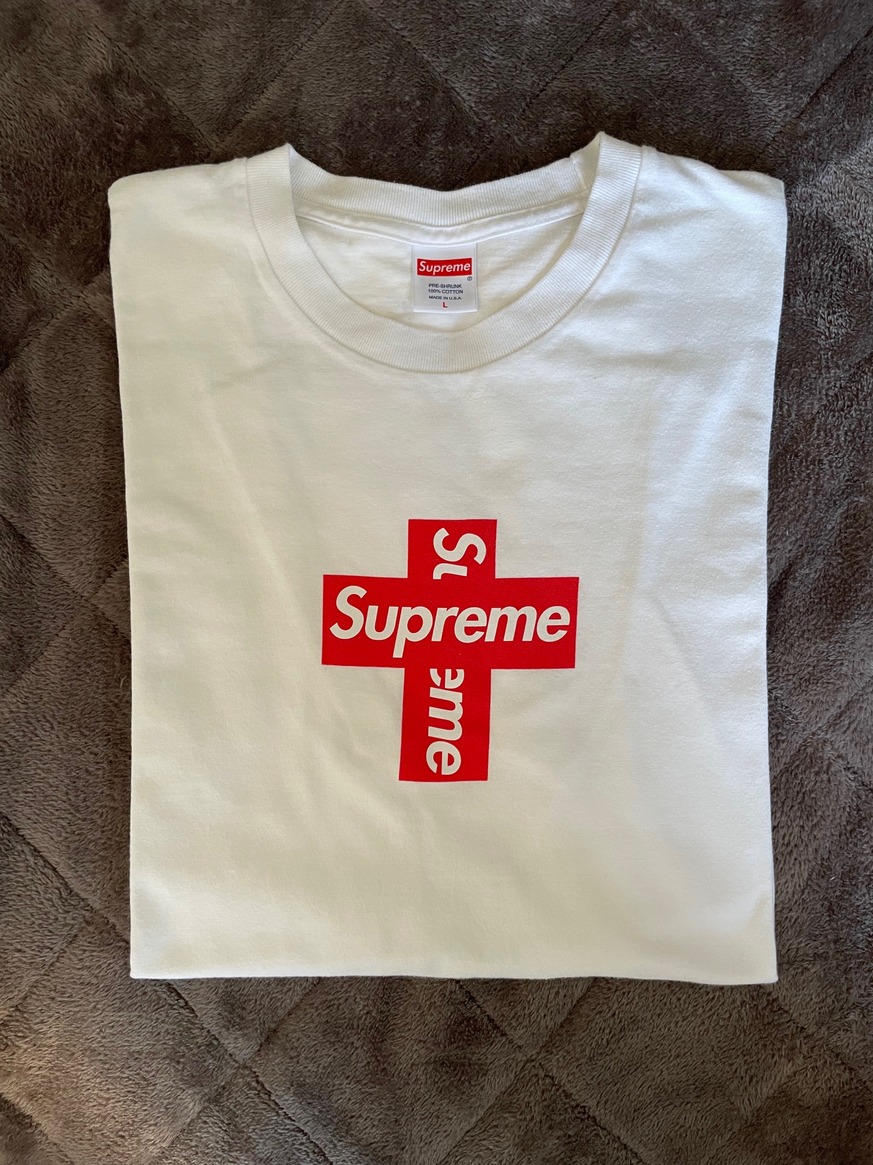 Supreme Cross Box Logo Tee "White"