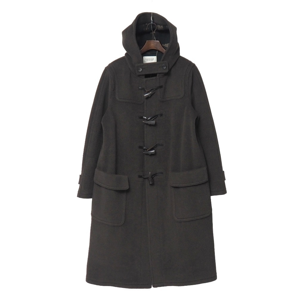 ■美品■beautiful people ビューティフルピープル ダッフルコート サイズ38 フーテッド ウール ロングコート ブランド古着【中古】20251219/RA6898