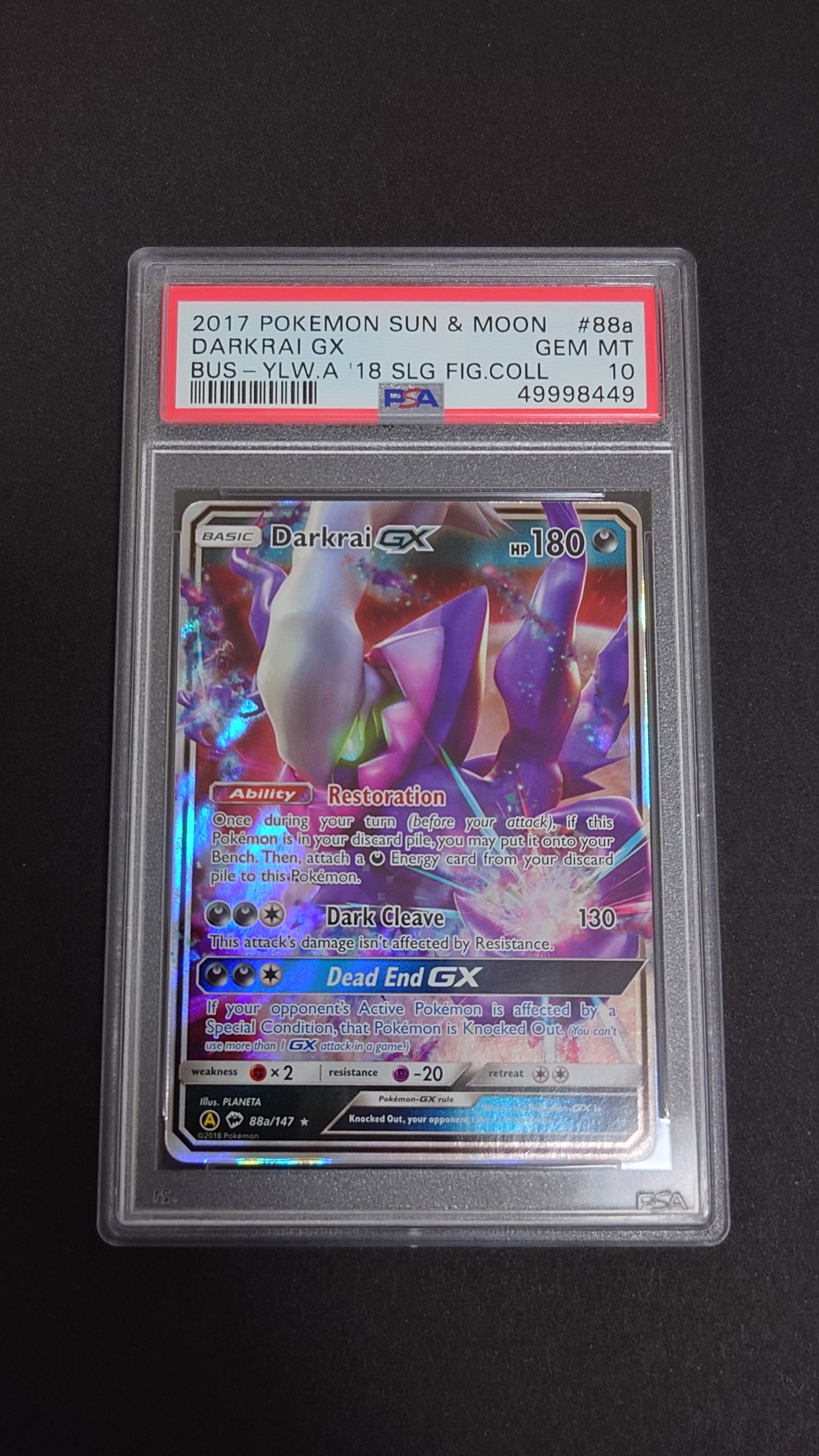 PSA10】ダークライGX UR [88a/147]【英語版】(プロモーションカード) 1