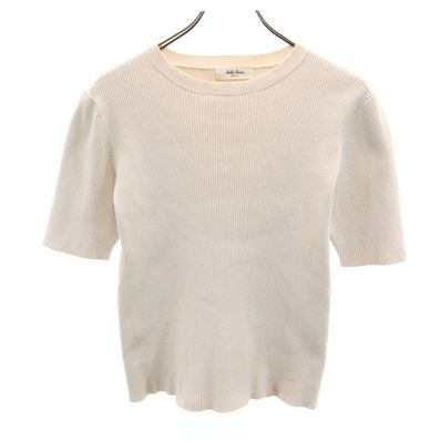 Mila Owen 半袖 オーガニック リブ ニット