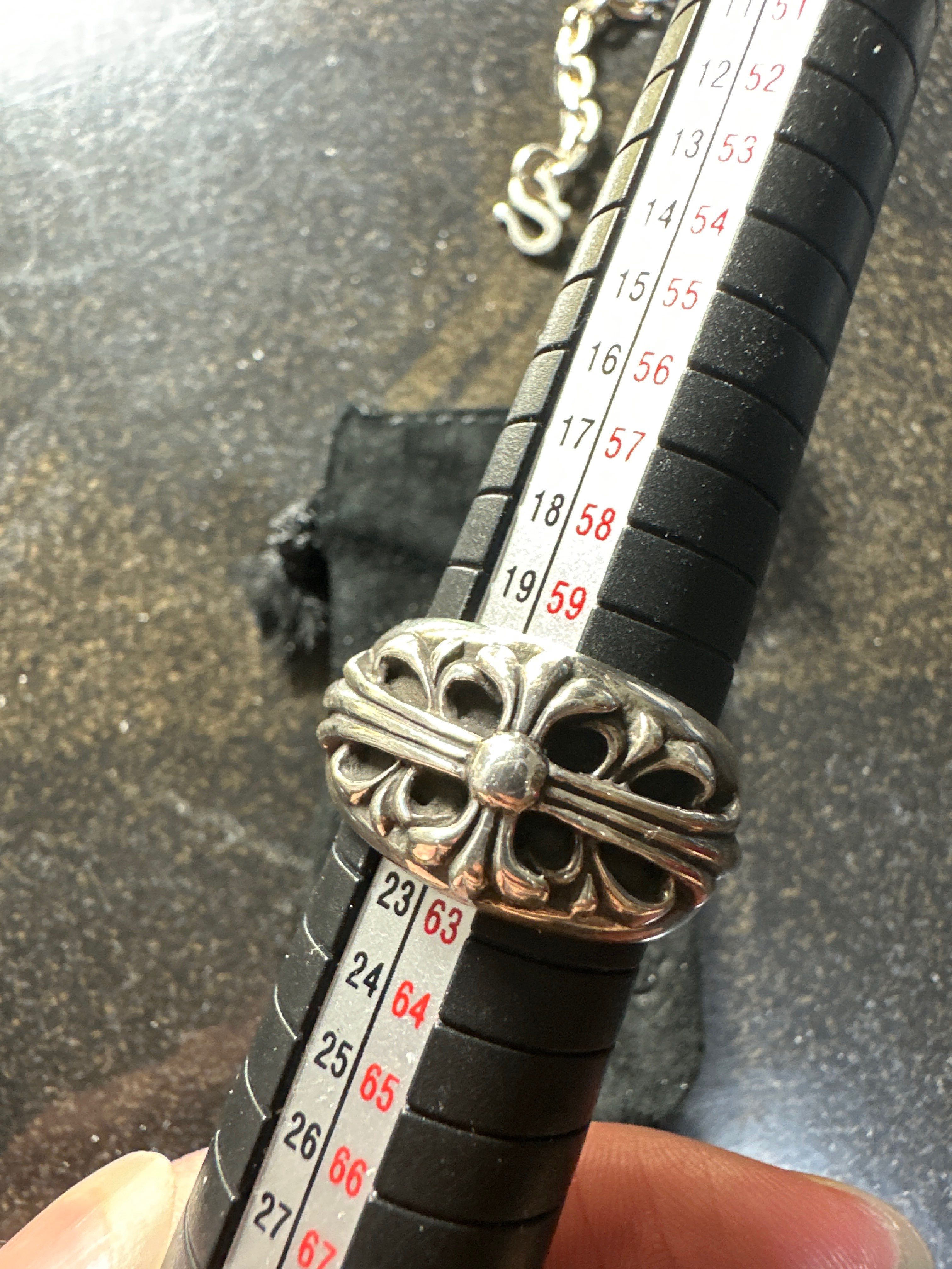 Chrome Hearts Floral Cross Ring "Silver"