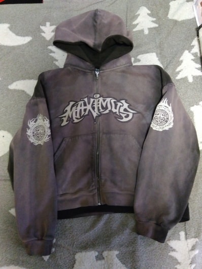 Travis Scott Cactus Jack Maximus Dragon Zip Hoodie "Brown"