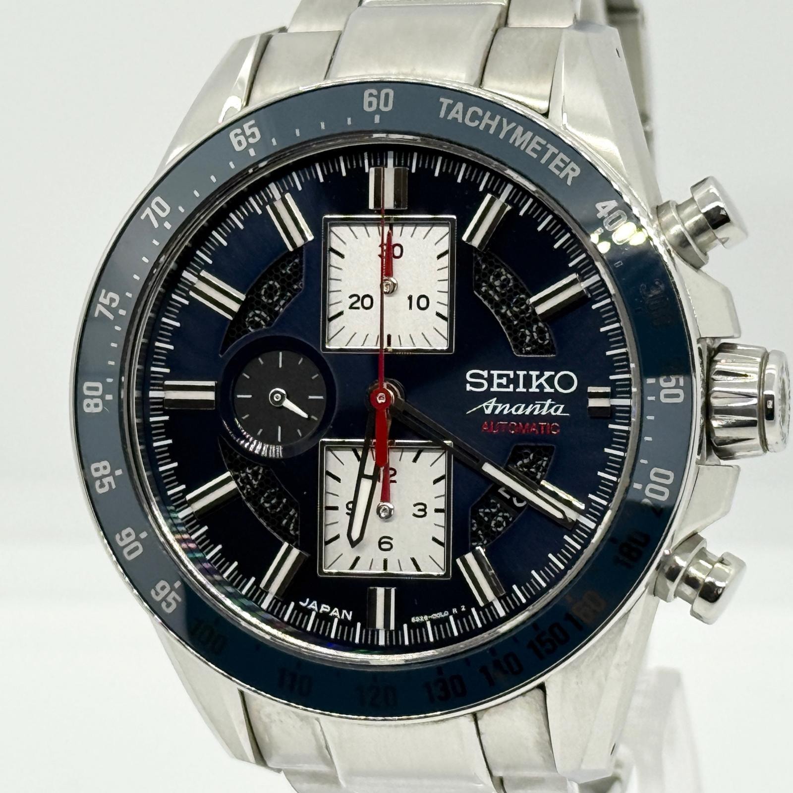 SEIKO セイコー Ananta アナンタ 6S28-00G0 ネイビー AT メンズ 腕時計 稼働品