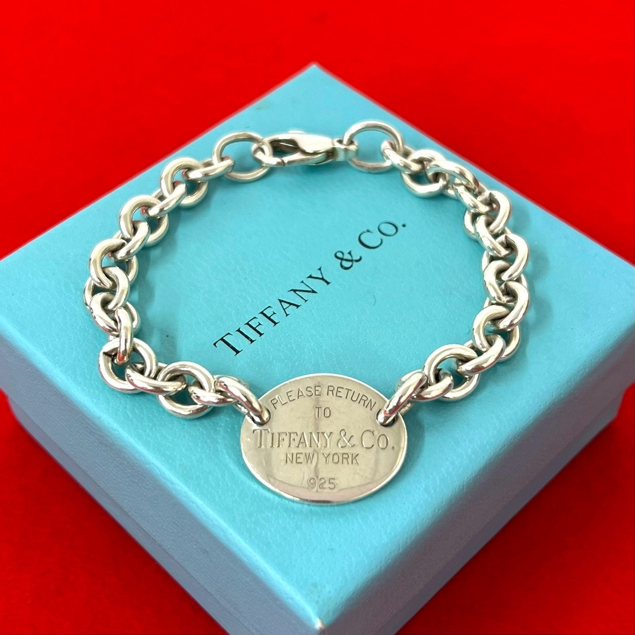 TIFFANY&Co. ティファニー リターントゥ オーバル シルバー925 ブレスレット シルバー
 31707