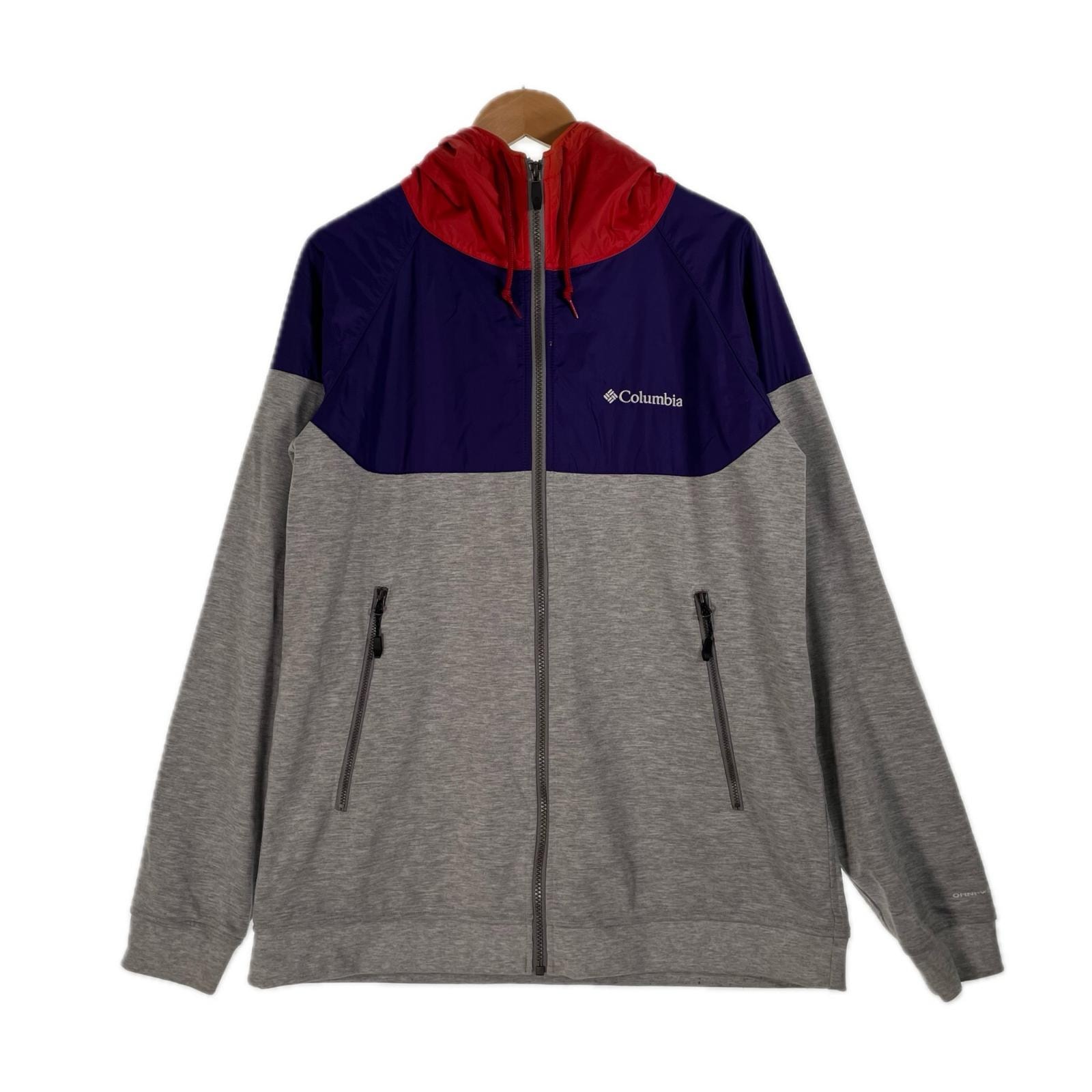 Columbia コロンビア ブランドロゴ 秋冬 AW ナイロンジャケット ポリエステル/ナイロン グレー メンズ XL【古着】【中古】