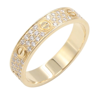 カルティエ CARTIER ラブリング ダイヤ SM リング・指輪 ジュエリー K18(イエローゴールド) ダイヤモンド レディース ゴールド系 / クリア系 B4083300 【中古】