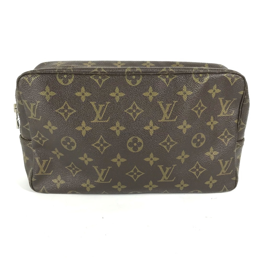 ルイヴィトン LOUIS VUITTON トゥルーストワレット28 M47522 モノグラム メイクポーチ 化粧ポーチ マルチポーチ 化粧ポーチ モノグラムキャンバス ブラウン