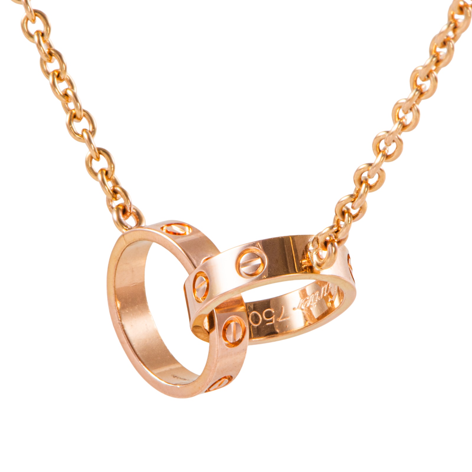 Cartier カルティエ ベビーラブネックレス ペンダント K18PG ピンク ゴールド【中古】
