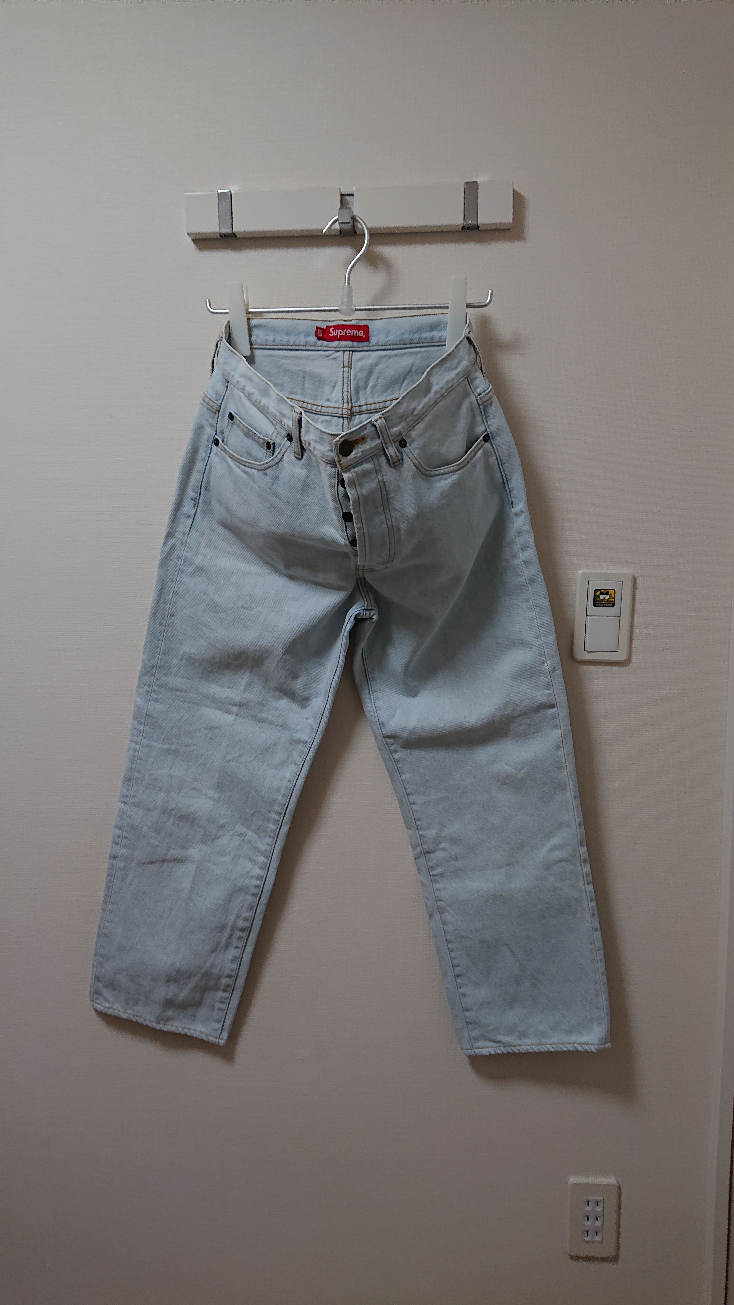 Supreme Regular Jean "Washed Blue"(23SS)