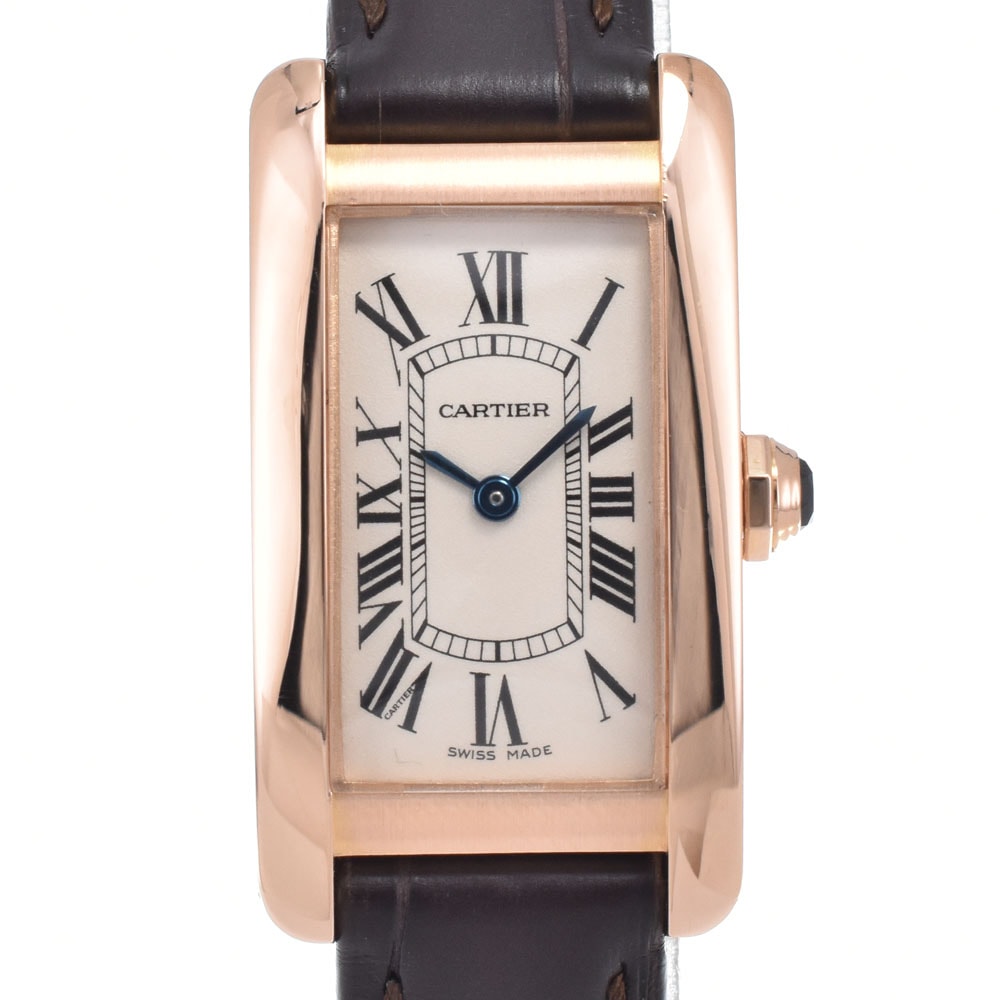 カルティエ CARTIER W2607456 タンクアメリカン SM シルバー クォーツ レディース 美品 保証書付き 腕時計 M#151054