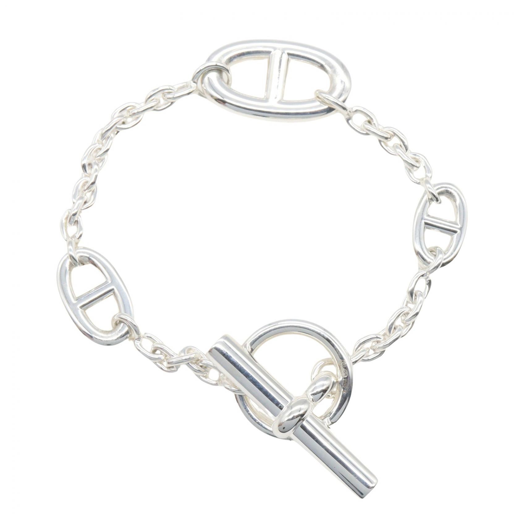 エルメス HERMES シェーヌダンクルファランドールブレスレット ブレスレット アクセサリー シルバー925 レディース シルバー系 【中古】