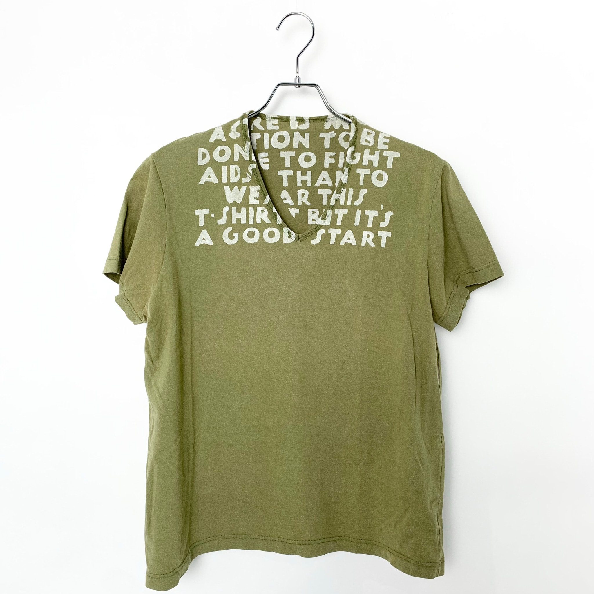 Maison Margiel エイズTシャツ "Khaki"