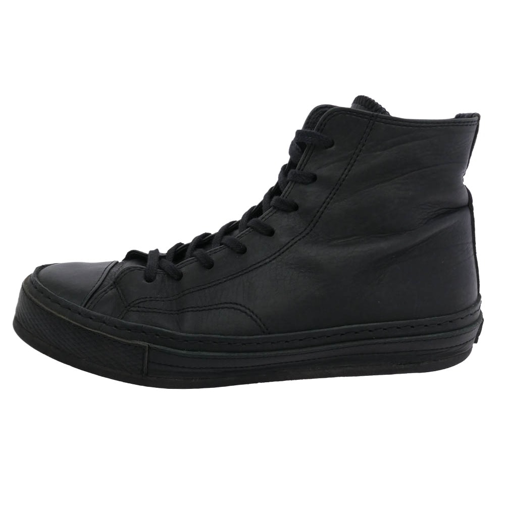 Hender Scheme エンダースキーマ スニーカー mip-19 manual industrial products マニュアルインダストリアルプロダクツ レザー ハイカット スニーカー ブラック系【中古】