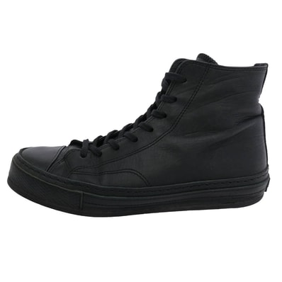 Hender Scheme エンダースキーマ スニーカー mip-19 manual industrial products マニュアルインダストリアルプロダクツ レザー ハイカット スニーカー ブラック系【中古】