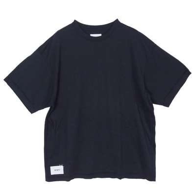 WTAPS ダブルタップス 23SS 231ATDT-CSM40 AII SS COTTON LEAGUE オール ショート スリーブ コットン リーグ ロゴ刺? Tシャツ 半袖カットソー X03 ダークネイビー系 3【中古】