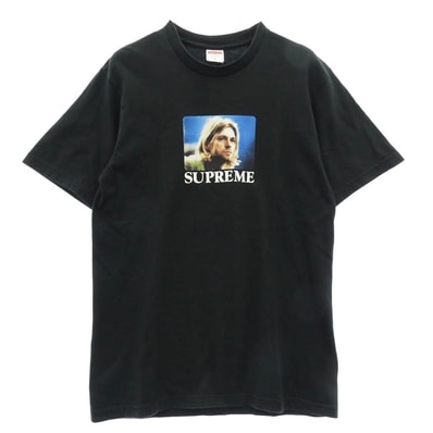 Supreme シュプリーム Tシャツ 23SS Kurt Cobain Tee カート コバーン プリント 半袖 Tシャツ ブラック系 S【中古】