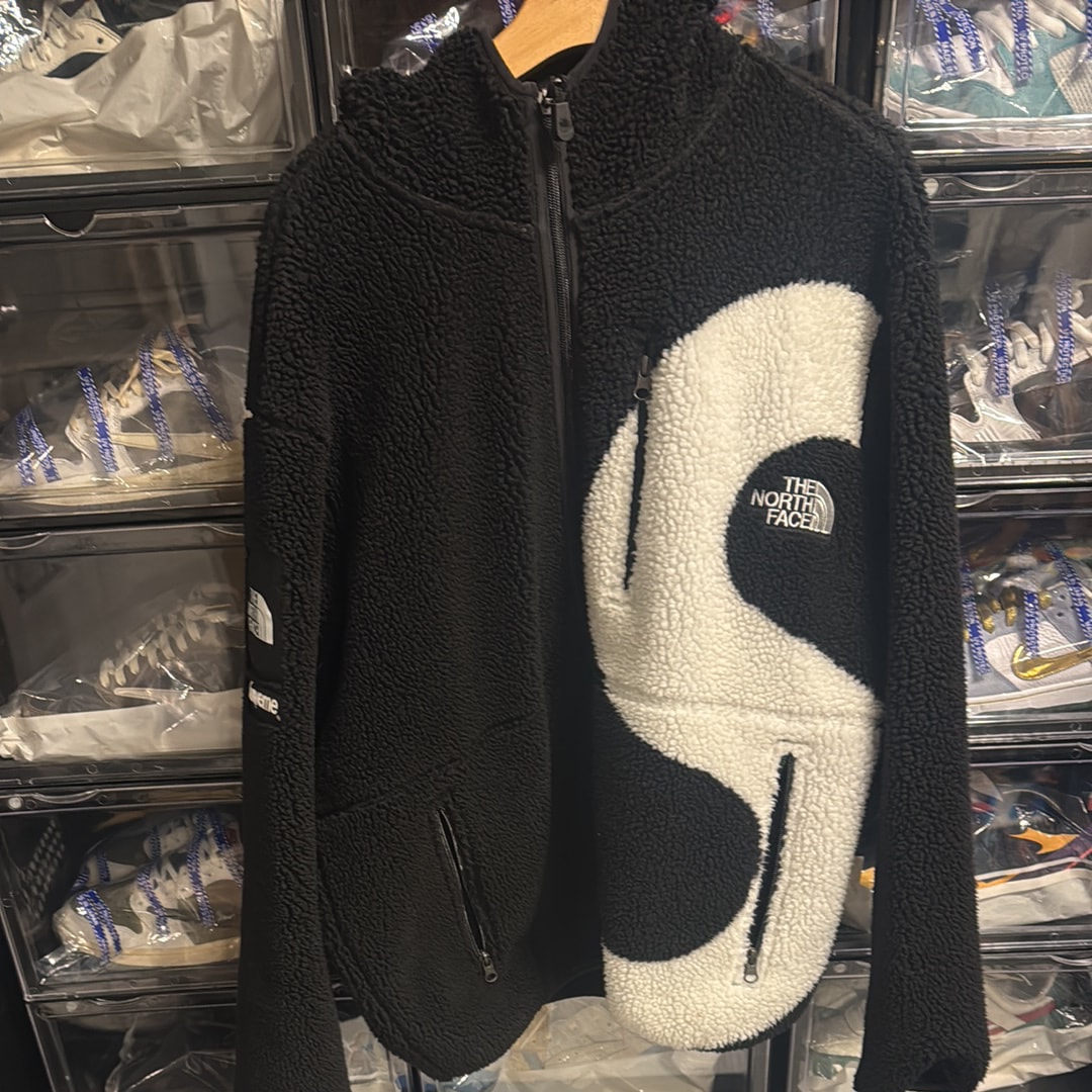 Supreme x The North Face S Logo Hooded Fleece Jacket "Black"