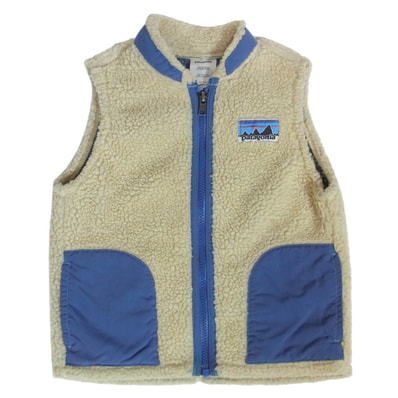patagonia パタゴニア ベスト 61010f7 キッズ クラシック レトロX フリース ベスト ベージュ系 3T【中古】
