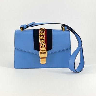 GUCCI(グッチ) シルヴィ スモール 42188 ショルダーバッグ ブルー