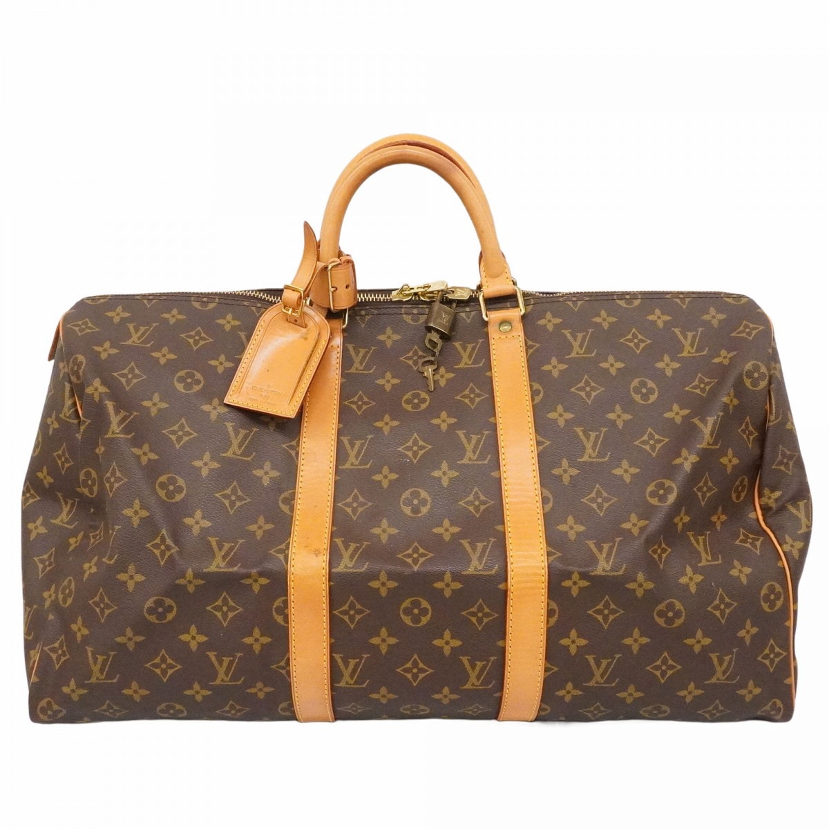 【6dc2570】ルイヴィトン ボストンバッグ モノグラム キーポル50 M41426 ブラウン【中古】メンズ レディース ユニセックス