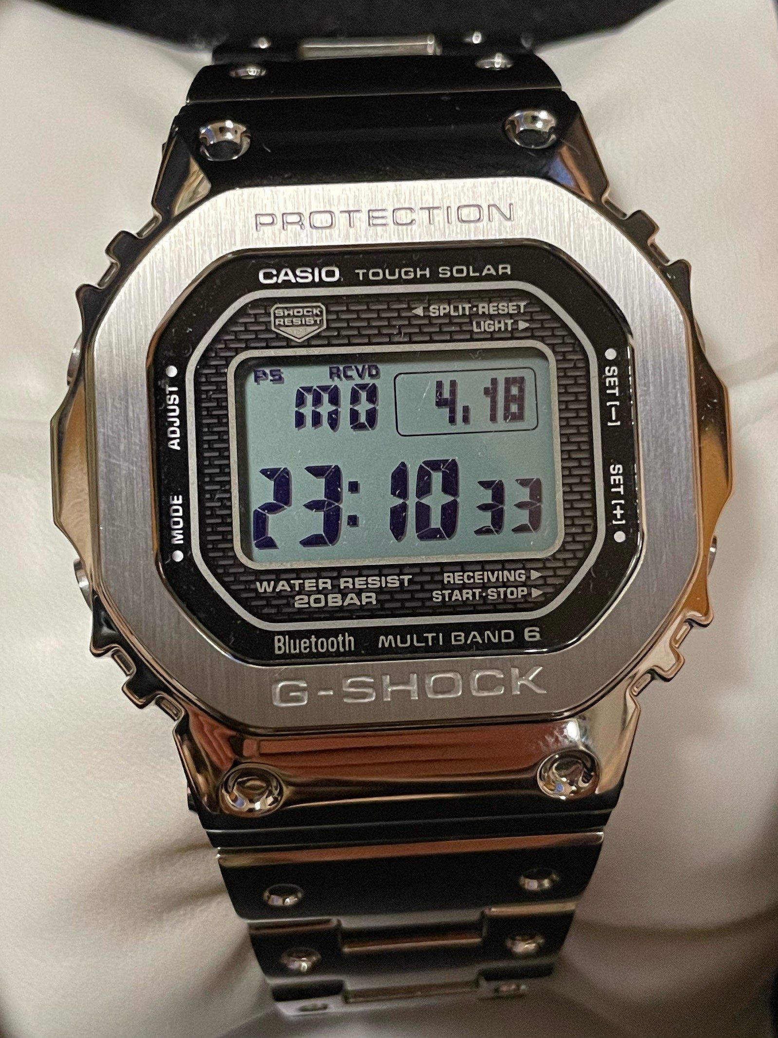 Casio G-Shock GMWB5000D-1 - 44mm in Stainless Steel