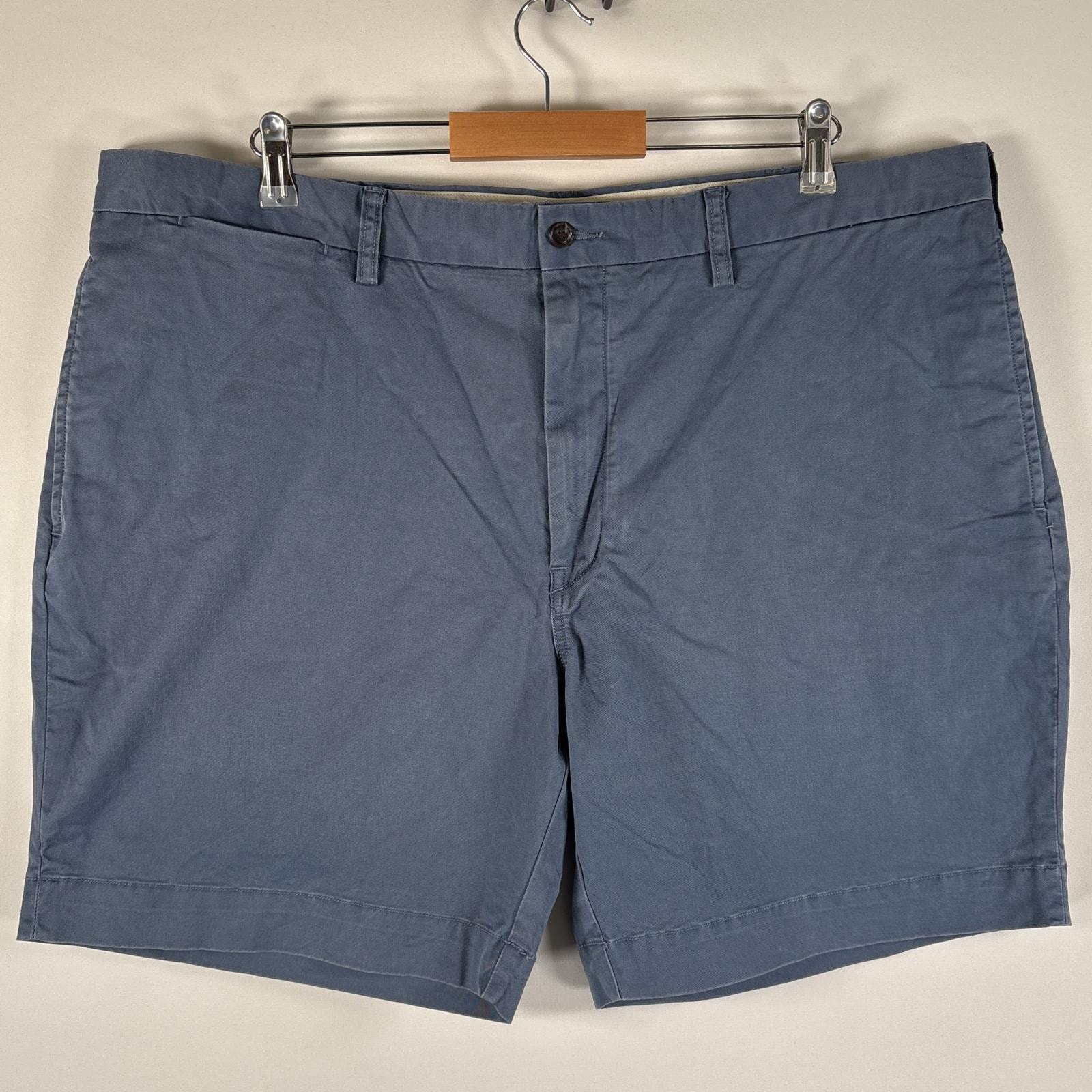 古着 ポロ・ラルフローレン POLO RALPH LAUREN ショートパンツ チノパン ポロチノ 大きいサイズ ワンポイントロゴ w42  ブルー系 メンズ