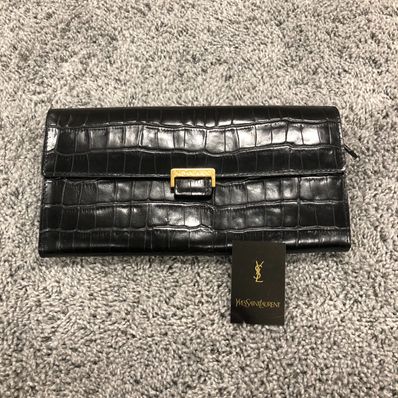 イヴサンローラン YSL クロコ型押 財布