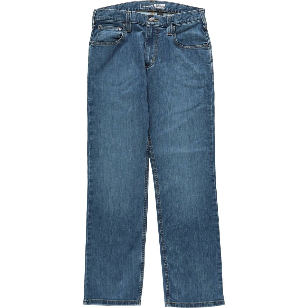 古着 カーハート Carhartt RELAXED FIT ストレートデニムパンツ メンズw31相当/eaa664214