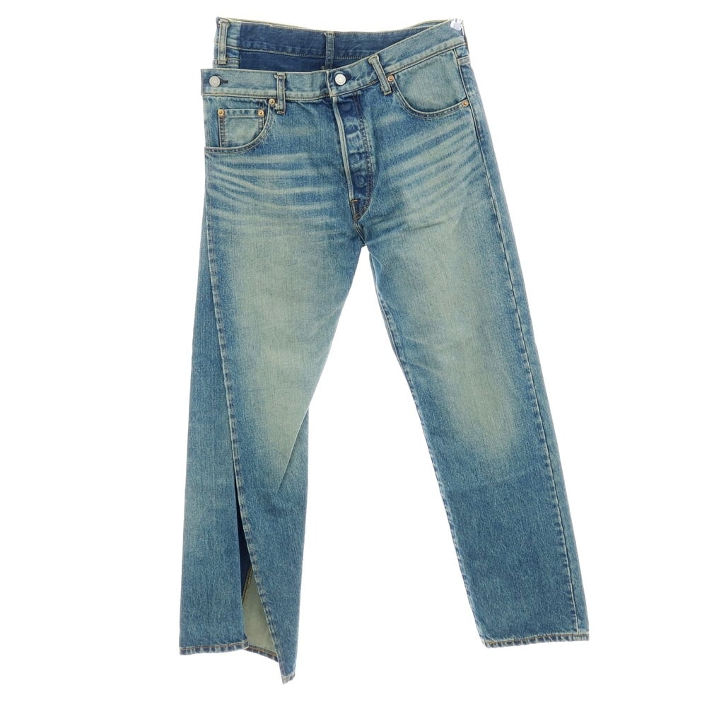 【中古】ジュンヤワタナベ JUNYA WATANABE × Levi's 2025年春夏 コットン デニムパンツ ジーンズ ブルー【サイズS】【レディース】