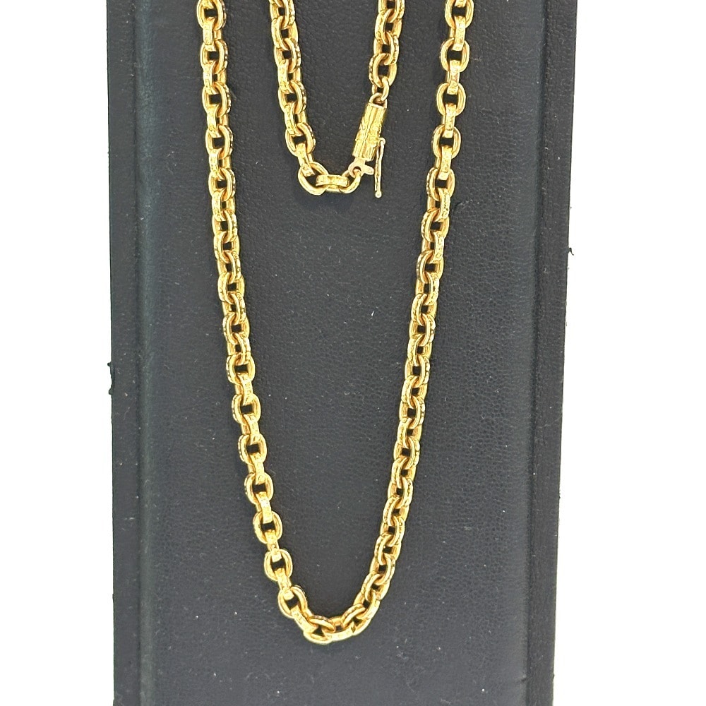 Chrome Hearts 22K Paper Chain Necklace "Yellow Gold"
