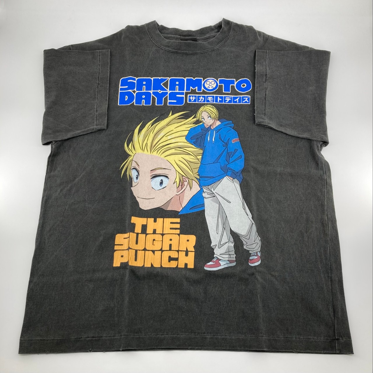 THE SUGAR PUNCH(ザ シュガーパンチ) SAKAMOTO DAYS SS TEE SHIN TSDM25SM004/L L 半袖Tシャツ ブラック